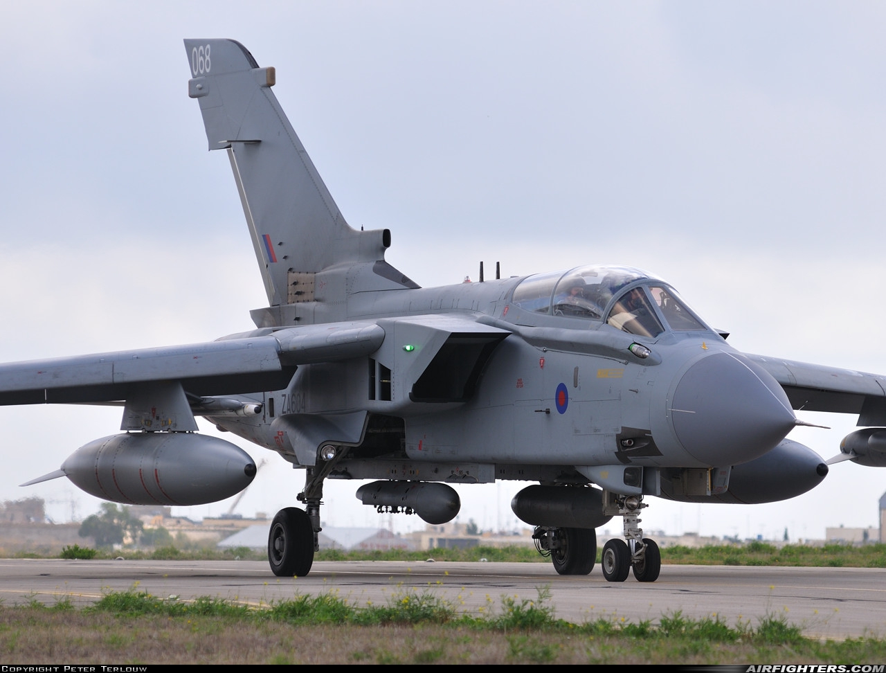 UK - Air Force Panavia Tornado GR1(T) ZA604 at Luqa - Malta International (MLA / LMML), Malta