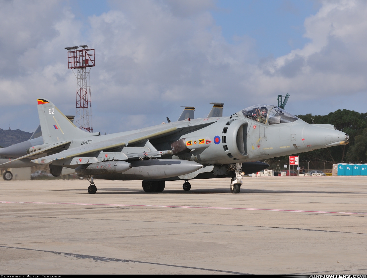UK - Air Force British Aerospace Harrier GR.7A ZG472 at Luqa - Malta International (MLA / LMML), Malta