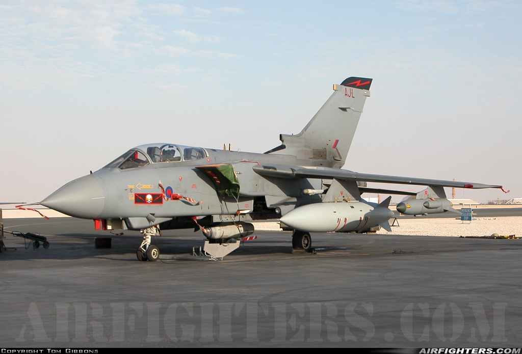 UK - Air Force Panavia Tornado GR4 ZA600 at Al-Udeid (OTBH), Qatar