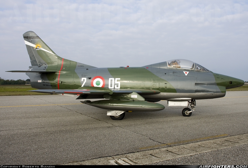 Italy - Air Force Fiat G-91R/1B MM6405 at Cameri (LIMN), Italy