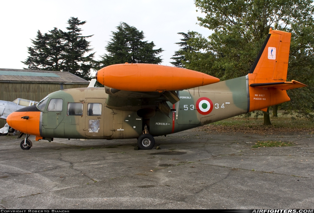 Italy - Air Force Piaggio P-166 MM61927 at Cameri (LIMN), Italy