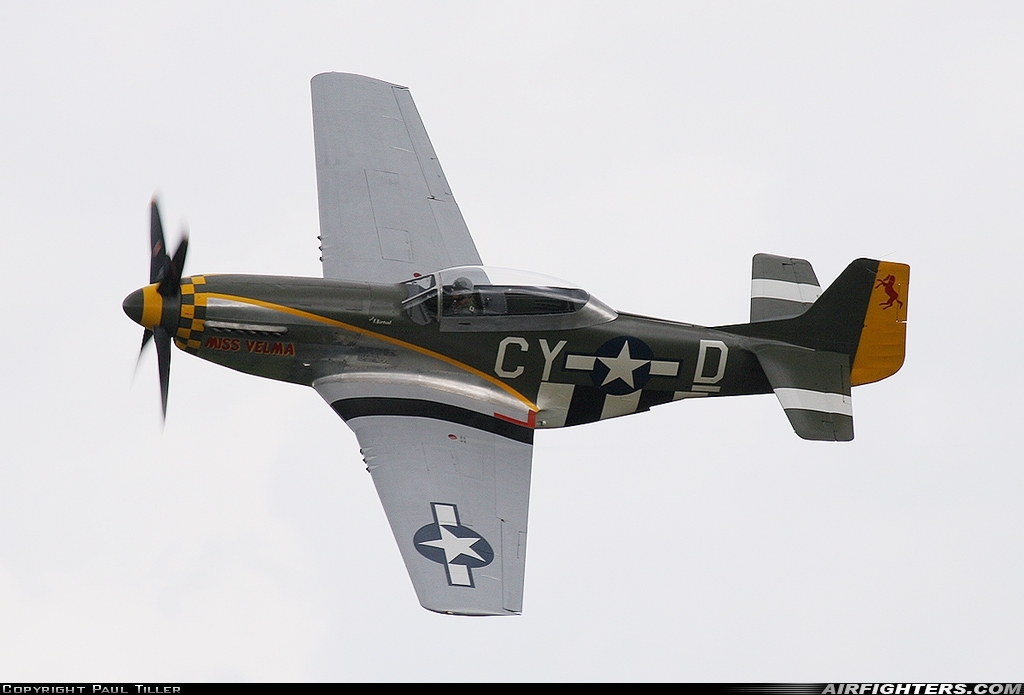 Private North American TF-51D Mustang NX251RJ at Fairford (FFD / EGVA), UK