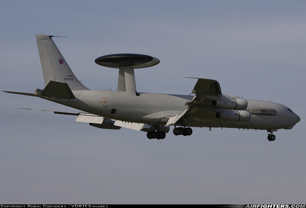 Luxembourg - NATO Boeing E-3A Sentry (707-300) LX-N90456 at Geilenkirchen (GKE / ETNG), Germany