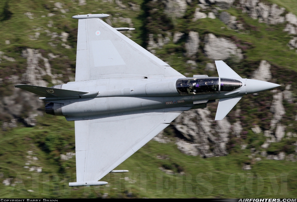 UK - Air Force Eurofighter Typhoon T1 ZJ810 at Off-Airport - North Wales, UK