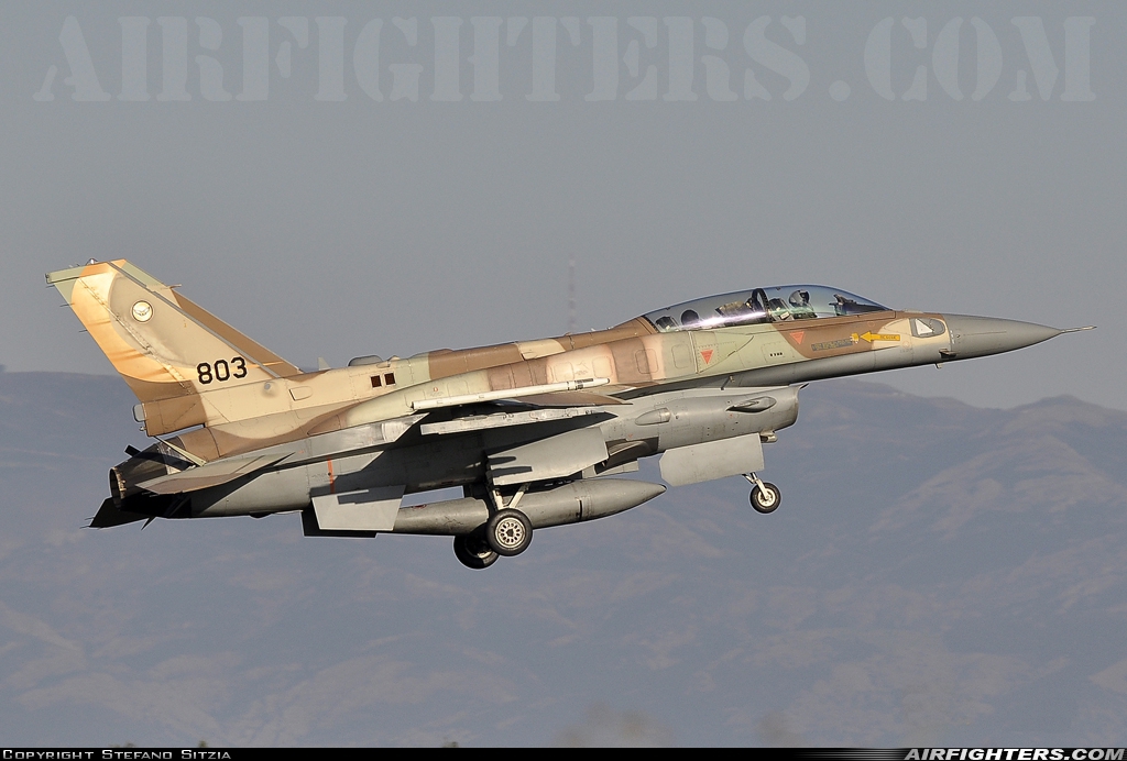 Israel - Air Force Lockheed Martin F-16I Sufa 803 at Decimomannu - (DCI / LIED), Italy