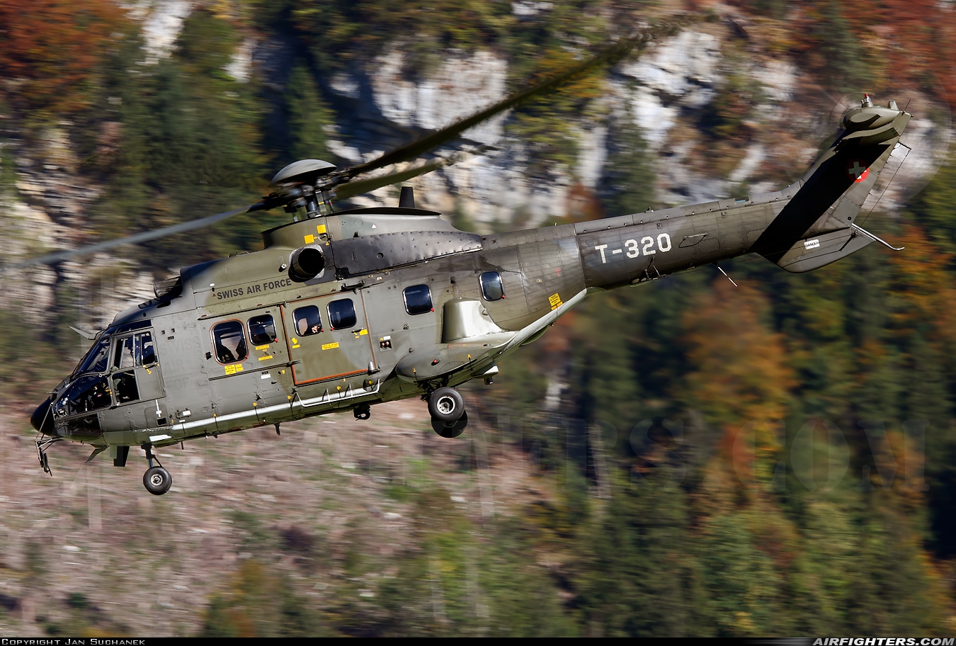 Switzerland - Air Force Aerospatiale AS-332M1 Super Puma T-320 at Meiringen (LSMM), Switzerland