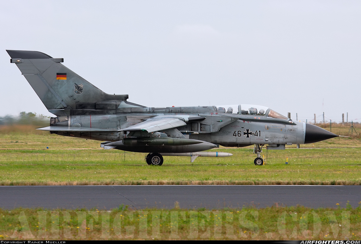 Germany - Air Force Panavia Tornado ECR 46+41 at Neubrandenburg (- Trollenhagen) (FNB / ETNU), Germany