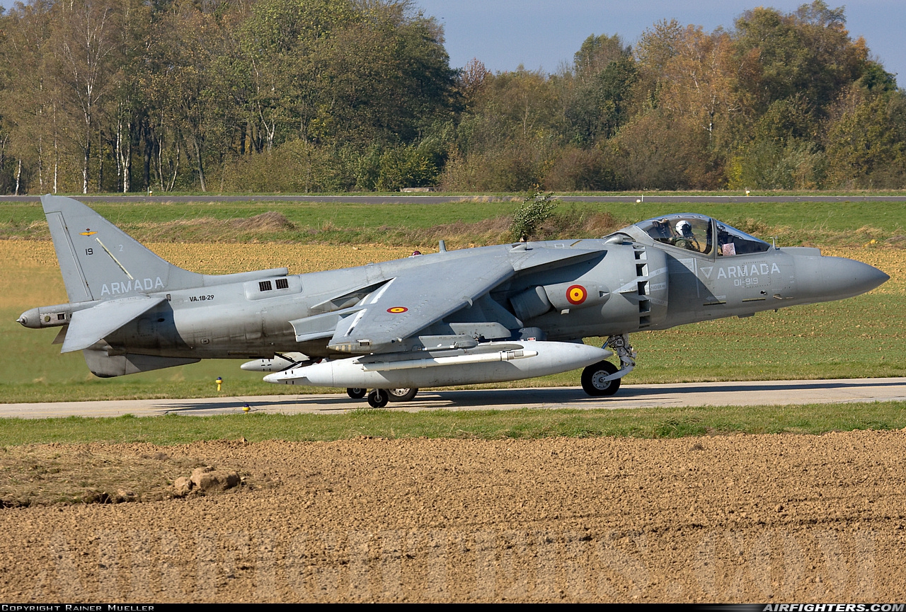 Spain - Navy McDonnell Douglas EAV-8B+ Harrier II VA.1B-29 at Florennes (EBFS), Belgium