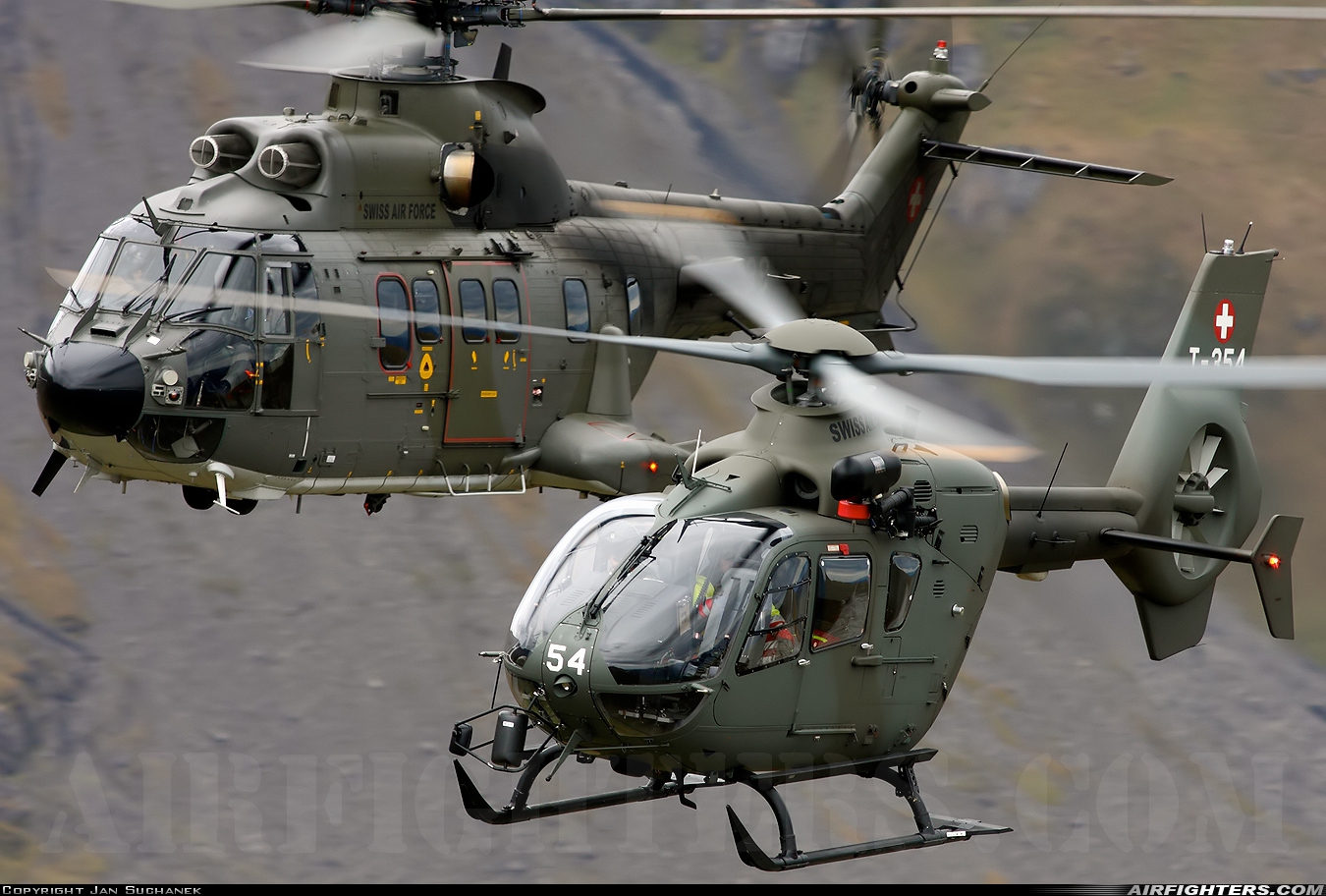 Switzerland - Air Force Eurocopter TH05 (EC-635P2+) T-354 at Off-Airport - Axalp, Switzerland