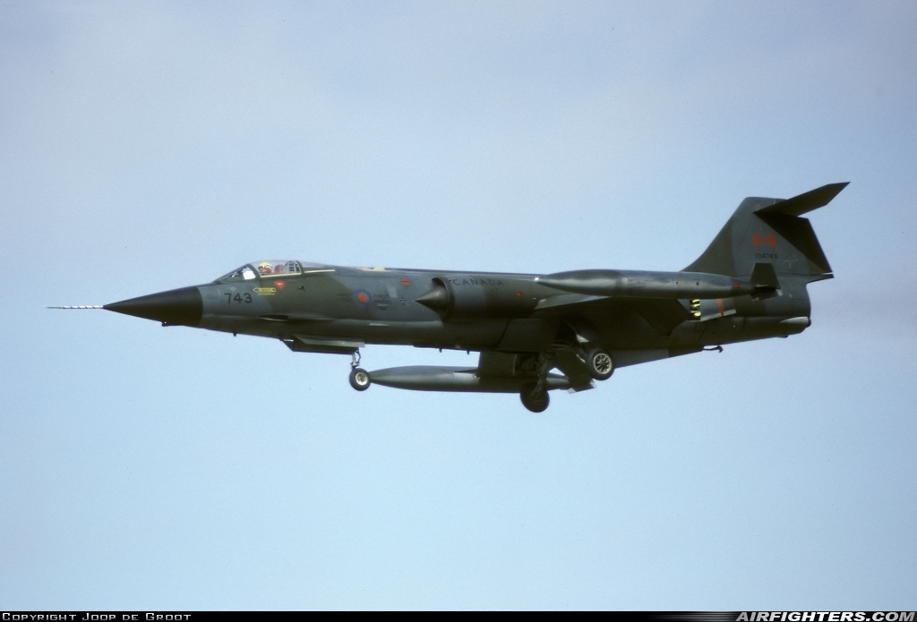 Canada - Air Force Canadair CF-104 Starfighter (CL-90) 104743 at Leeuwarden (LWR / EHLW), Netherlands