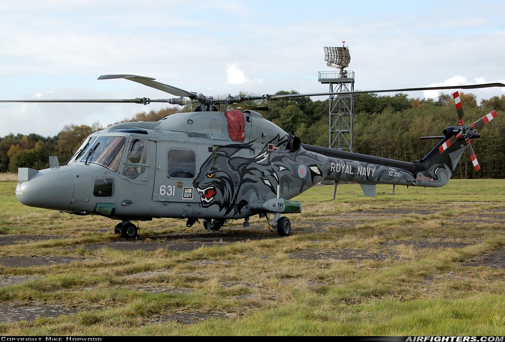 UK - Navy Westland WG-13 Lynx HAS3S XZ250 at Shawbury (EGOS), UK