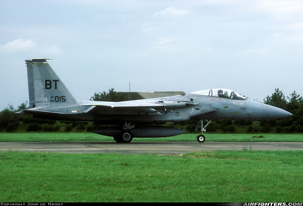 USA - Air Force McDonnell Douglas F-15C Eagle 80-0015 at Leeuwarden (LWR / EHLW), Netherlands