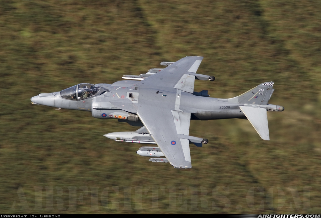 UK - Navy British Aerospace Harrier GR.9 ZG508 at Off-Airport - Machynlleth Loop Area, UK