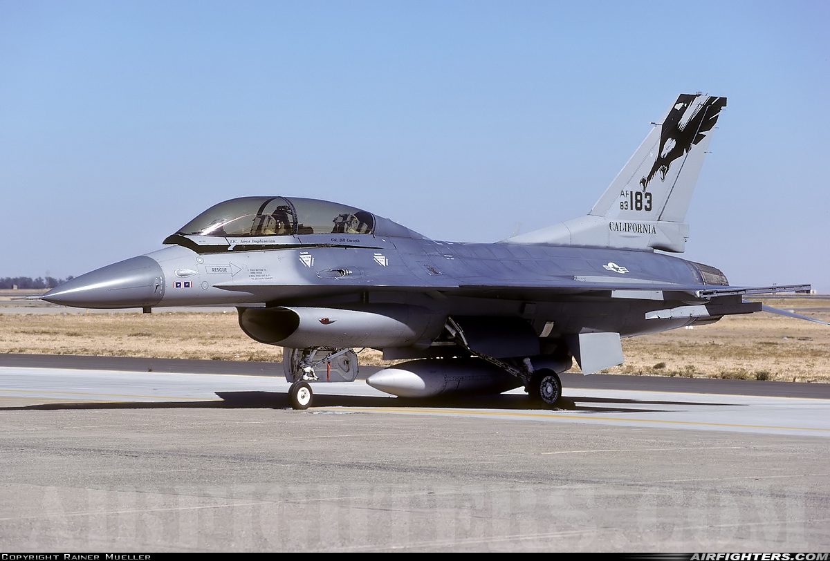 USA - Air Force General Dynamics F-16D Fighting Falcon 83-1183 at Fairfield - Travis AFB (SUU / KSUU), USA