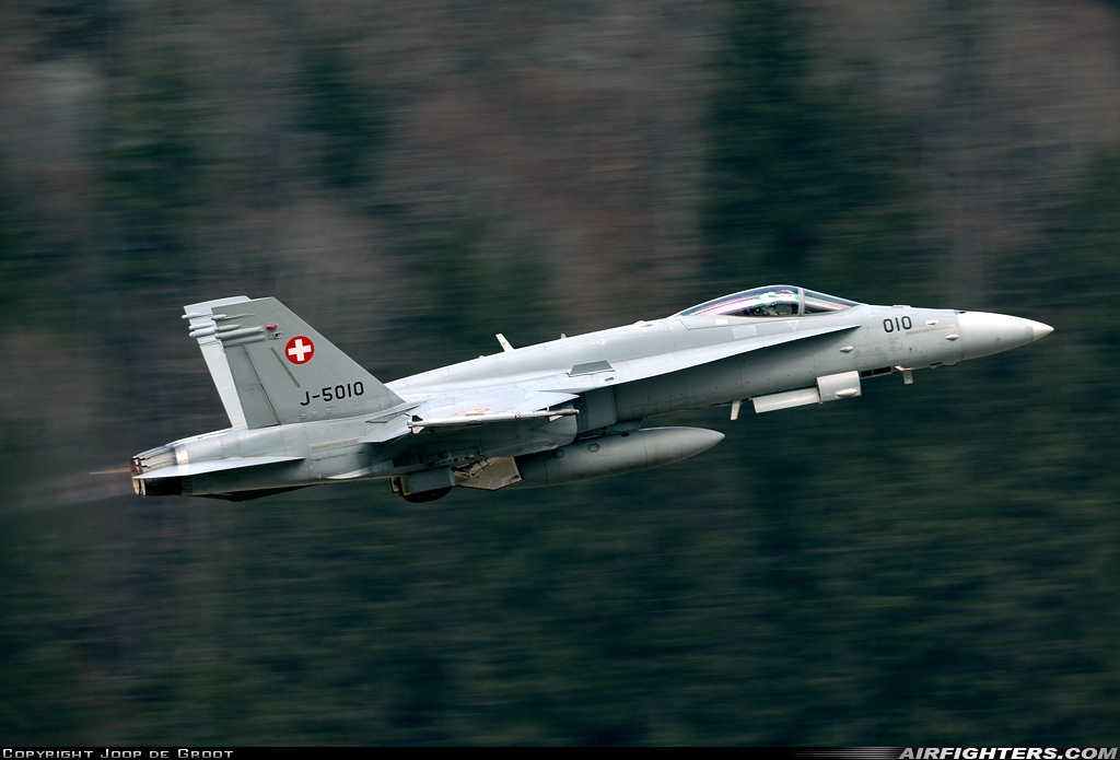 Switzerland - Air Force McDonnell Douglas F/A-18C Hornet J-5010 at Meiringen (LSMM), Switzerland