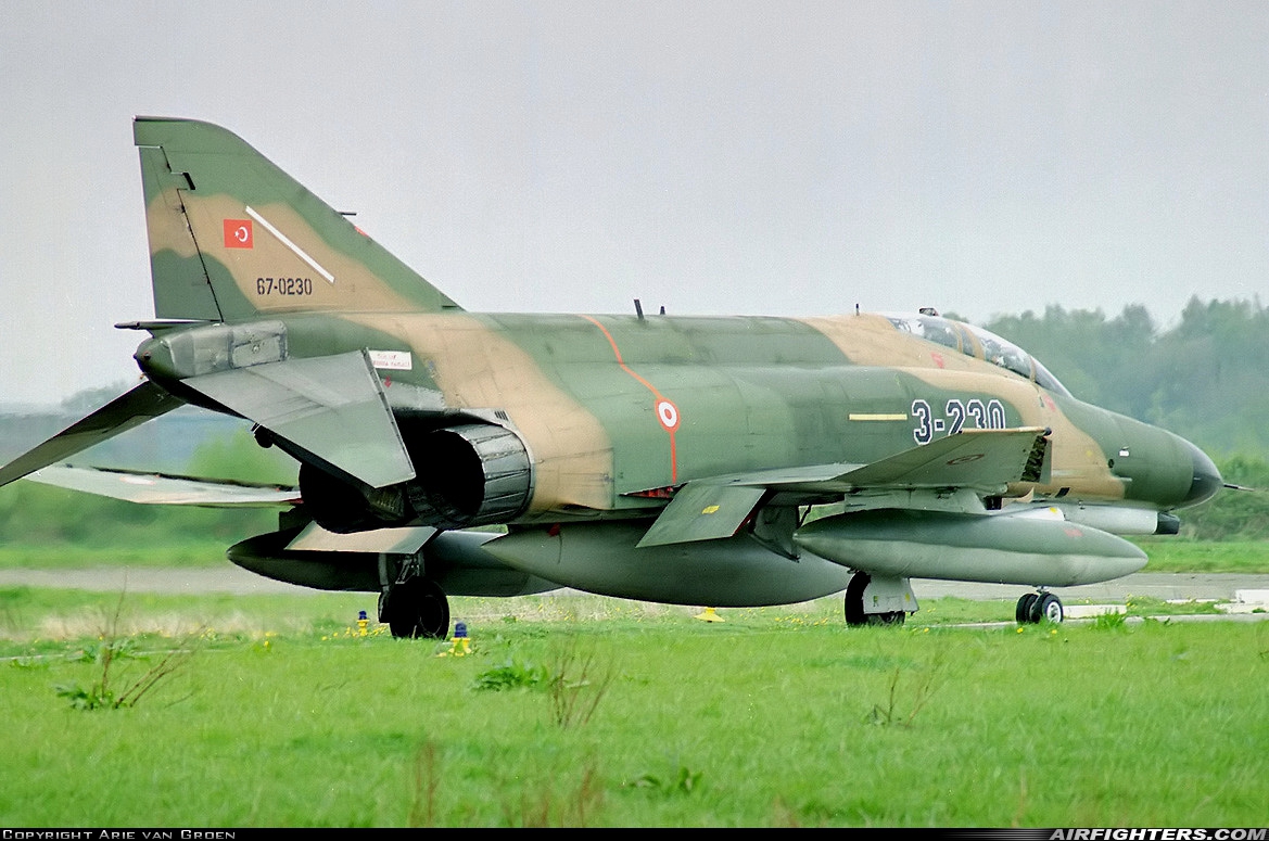 Türkiye - Air Force McDonnell Douglas F-4E Phantom II 67-0230 at Florennes (EBFS), Belgium