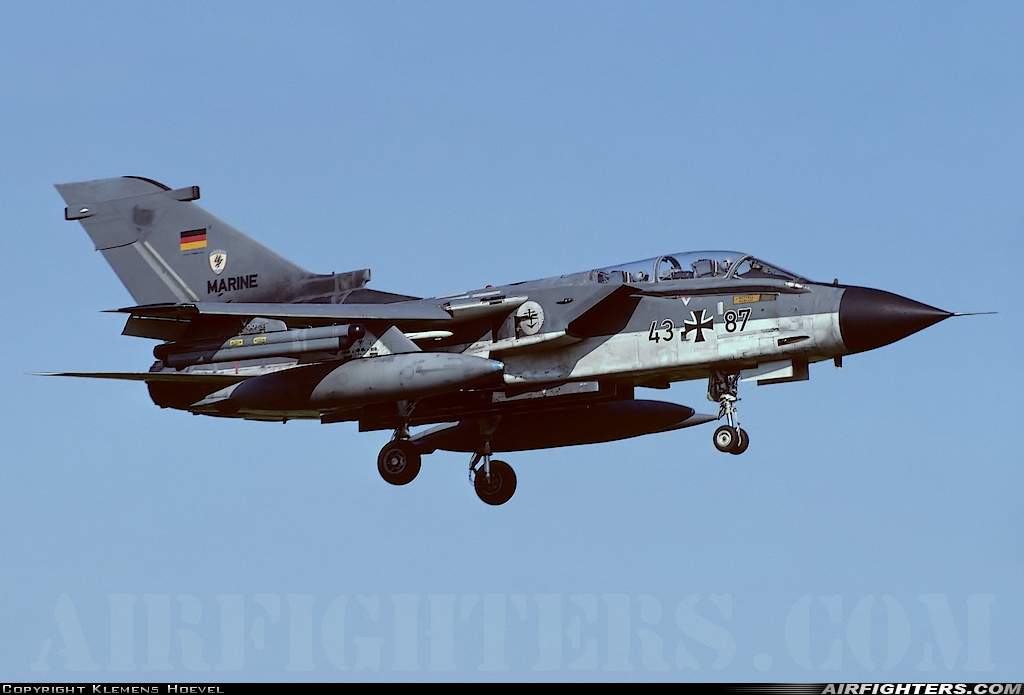 Germany - Navy Panavia Tornado IDS 43+87 at Eggebek (ETME), Germany