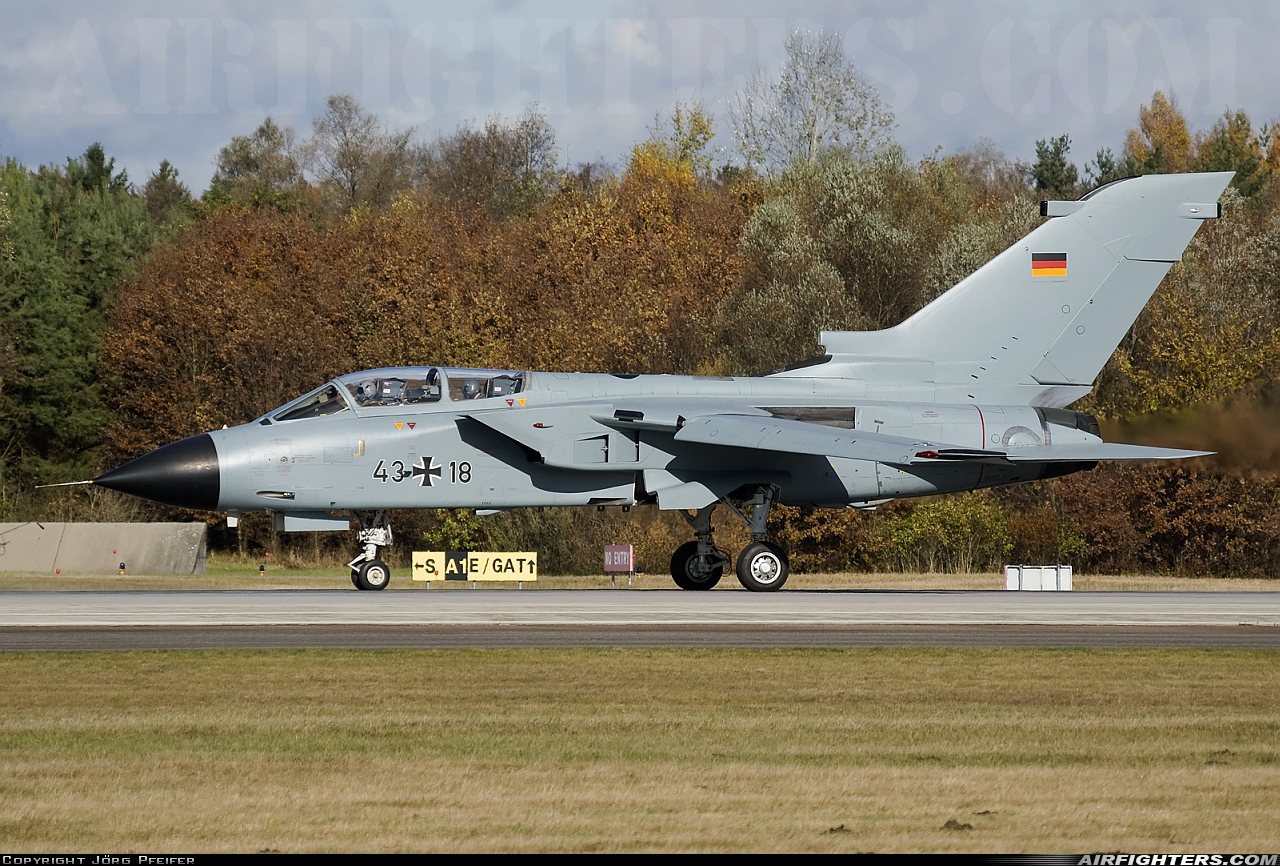 Germany - Air Force Panavia Tornado IDS 43+18 at Ingolstadt - Manching (ETSI), Germany