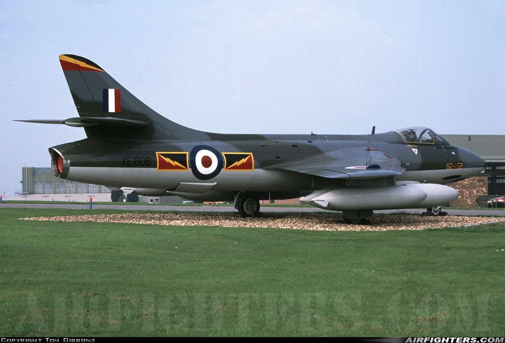 UK - Air Force Hawker Hunter F6A XE606 at Cottesmore (Oakham) (OKH / EGXJ), UK