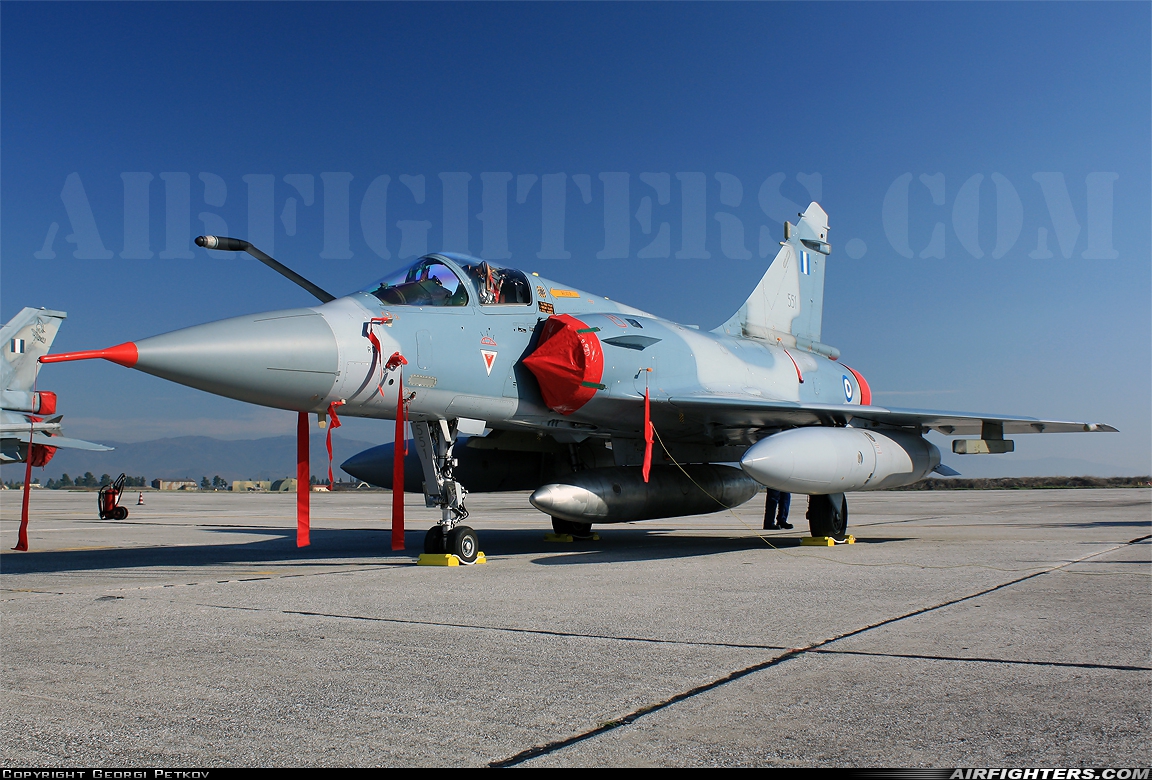 Greece - Air Force Dassault Mirage 2000-5EG 551 at Larissa (LRA / LGLR), Greece