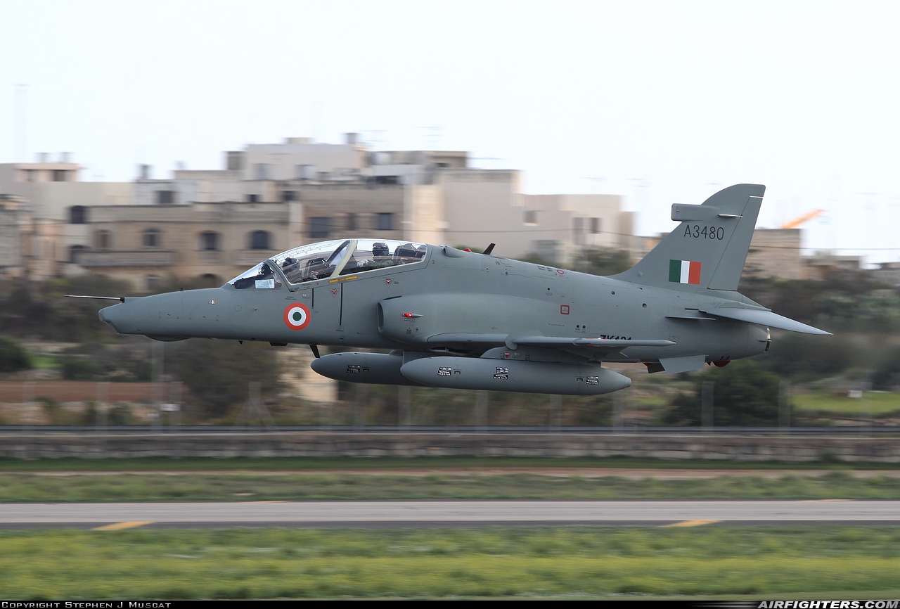 India - Air Force BAE Systems Hawk 132 A3480 at Luqa - Malta International (MLA / LMML), Malta