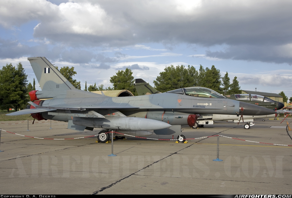 Greece - Air Force General Dynamics F-16C Fighting Falcon 111 at Tanagra (LGTG), Greece