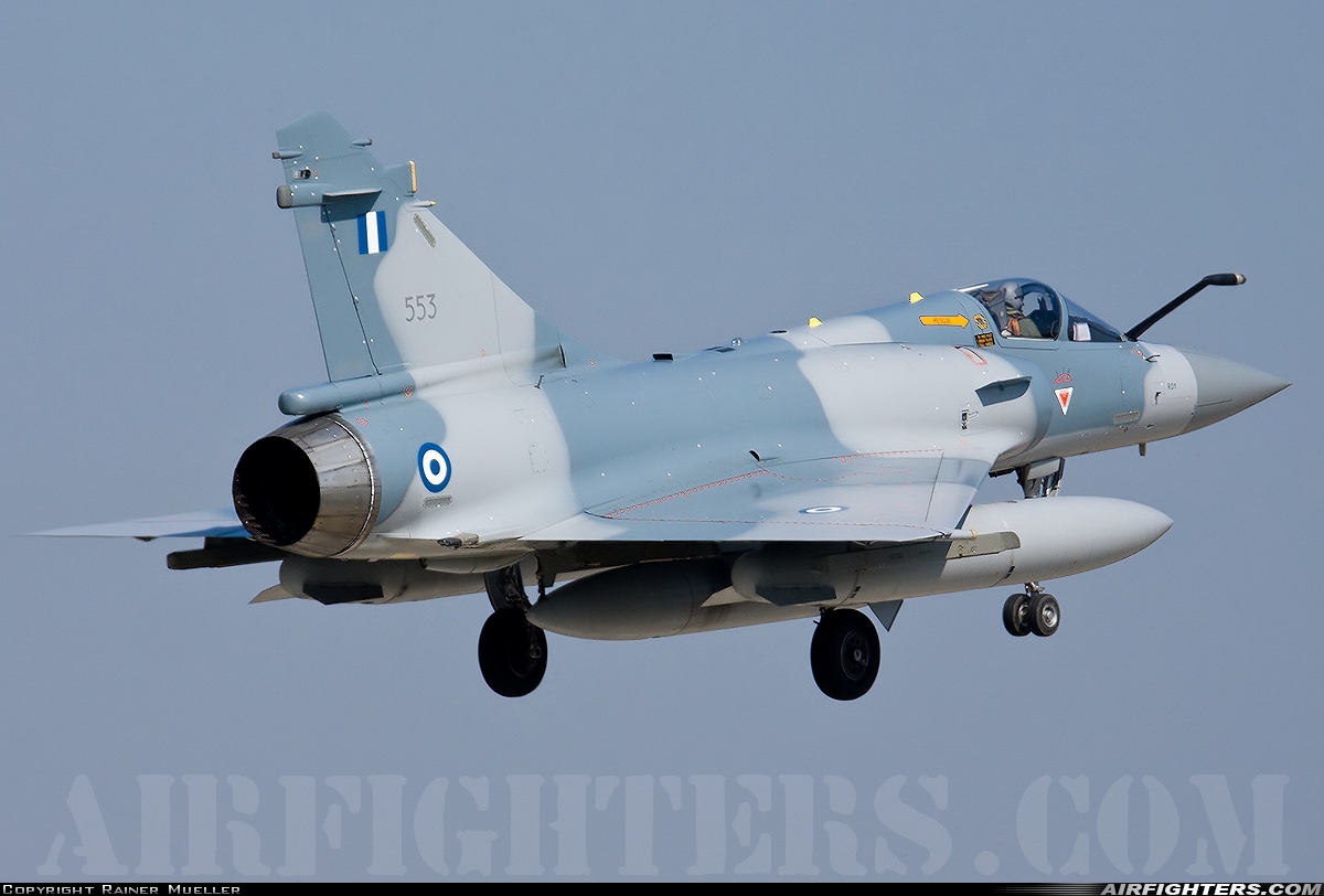 Greece - Air Force Dassault Mirage 2000-5EG 553 at Florennes (EBFS), Belgium