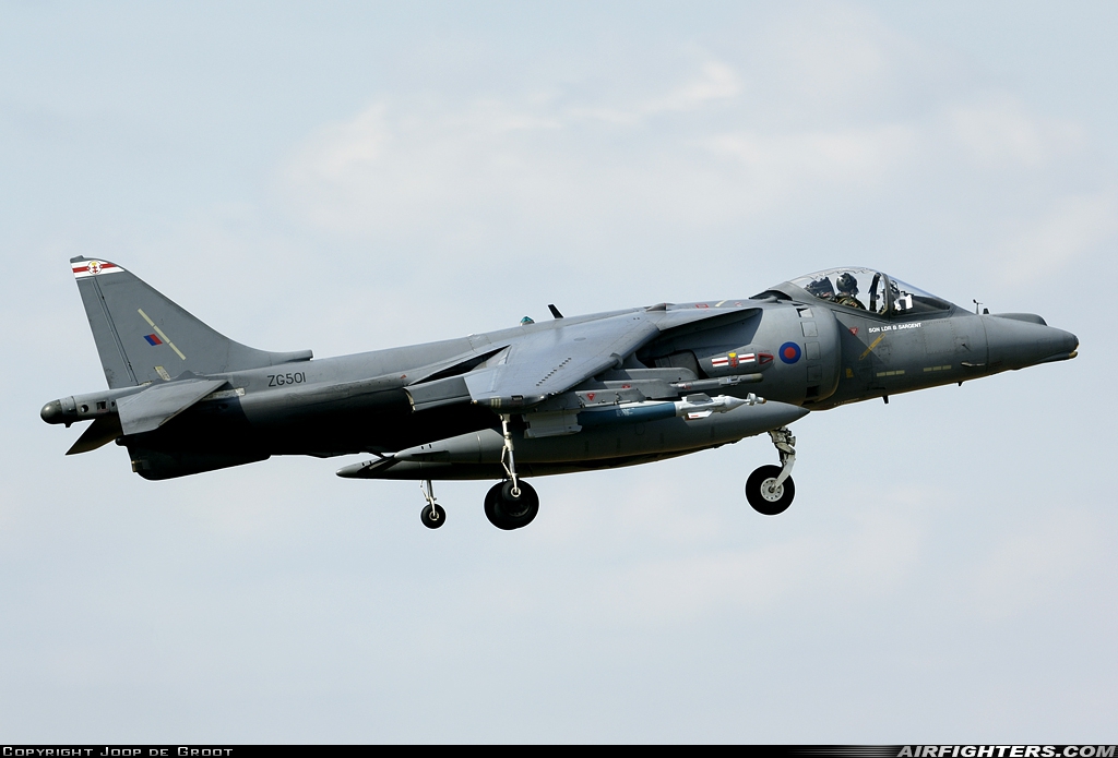 UK - Air Force British Aerospace Harrier GR.7 ZG501 at Coningsby (EGXC), UK