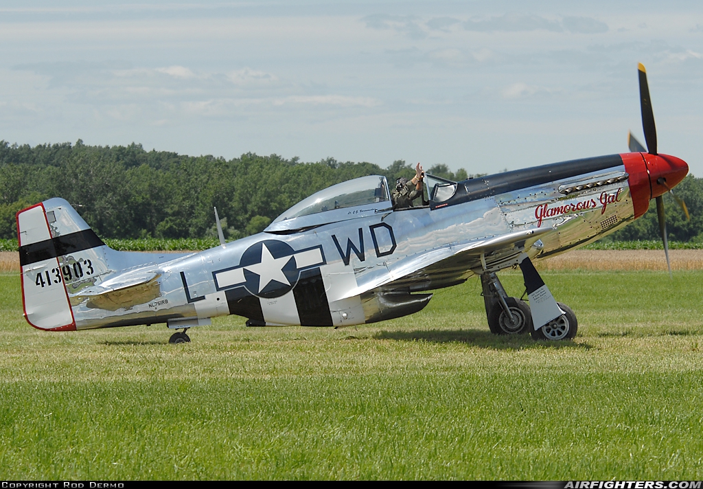 Private North American P-51D Mustang NL751RB at Geneseo (D52), USA
