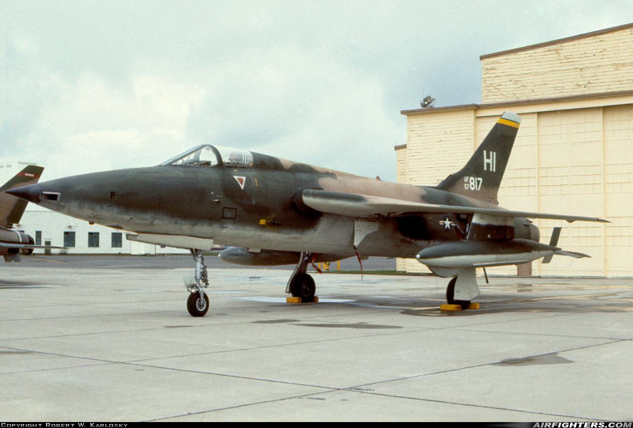 USA - Air Force Republic F-105B Thunderchief 57-5817 at Spokane - Fairchild AFB (KSKA), USA