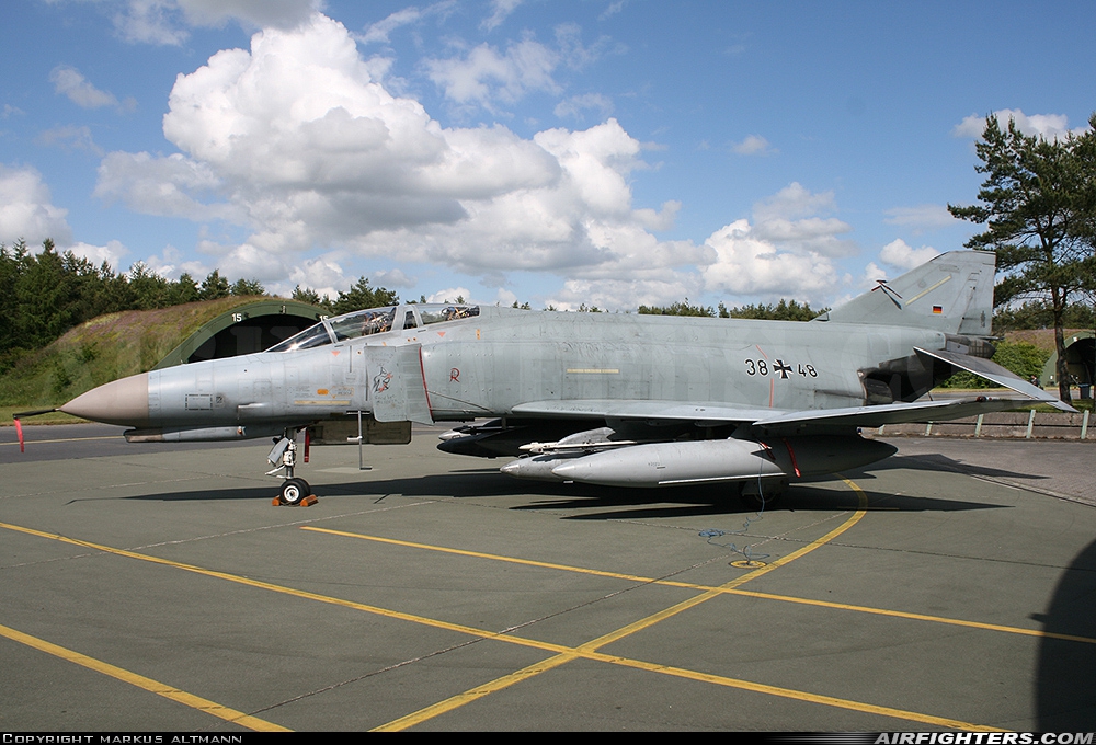 Germany - Air Force McDonnell Douglas F-4F Phantom II 38+48 at Wittmundhafen (Wittmund) (ETNT), Germany