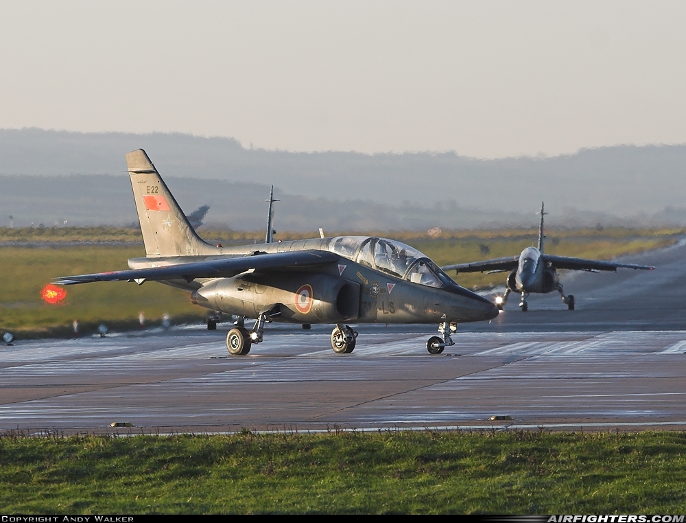 France - Air Force Dassault/Dornier Alpha Jet E E22 at Lossiemouth (LMO / EGQS), UK