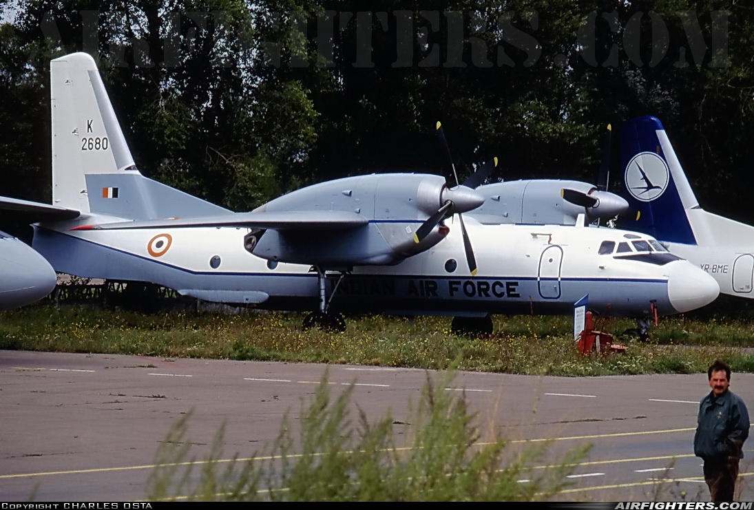 India - Air Force Antonov An-32B Cline K2680 at Kiev - Zhulyany (IEV / UKKK), Ukraine