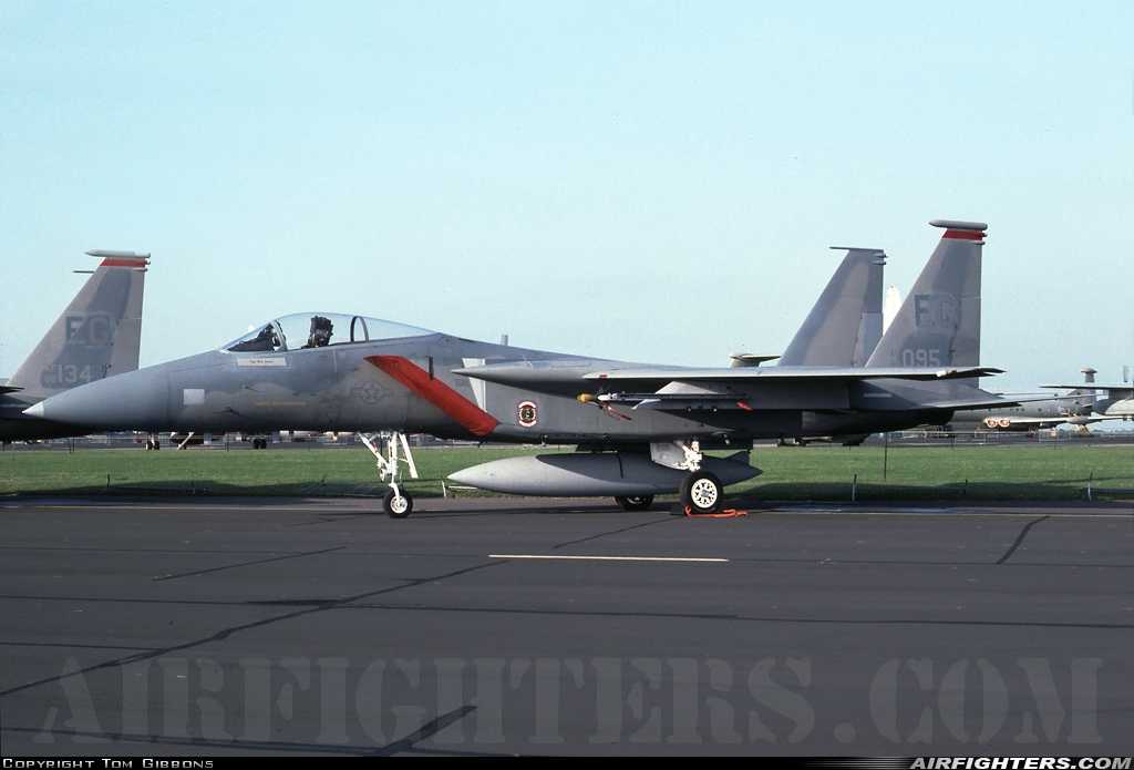 USA - Air Force McDonnell Douglas F-15C Eagle 85-0095 at Boscombe Down (EGDM), UK