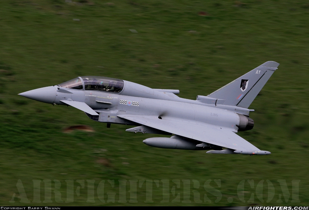 UK - Air Force Eurofighter Typhoon T3 ZJ815 at Off-Airport - North Wales, UK