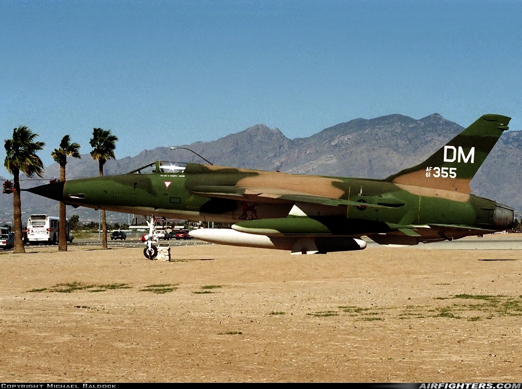 USA - Air Force Republic F-105D Thunderchief 61-0159 at Tucson - Davis-Monthan AFB (DMA / KDMA), USA
