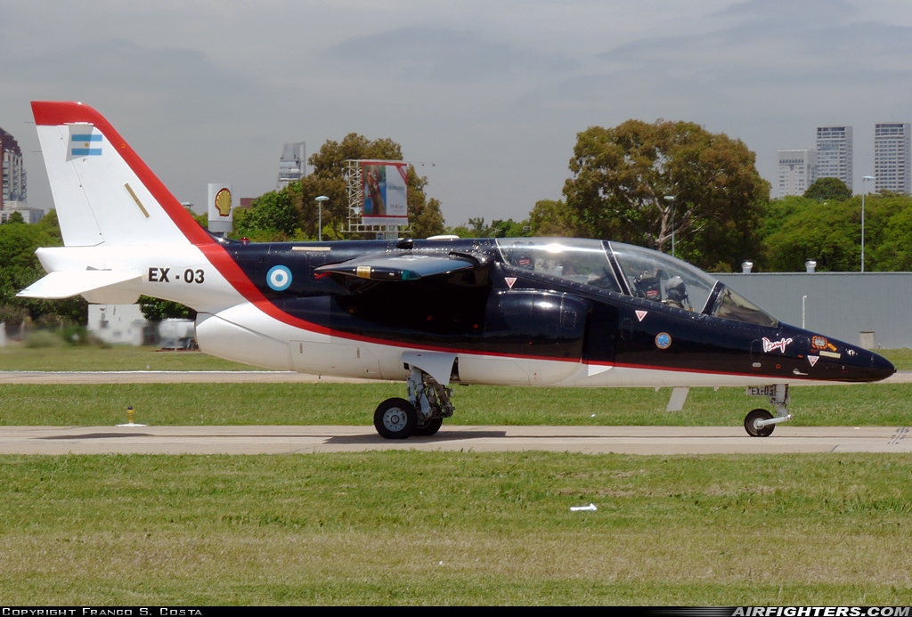 Argentina - Air Force FMA IA-63 Pampa II EX-03 at Buenos Aires - Aeroparque Jorge Newbery (AEP / SABE), Argentina