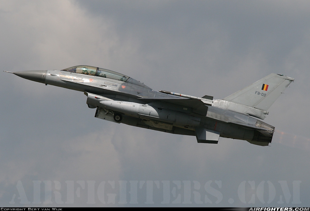 Belgium - Air Force General Dynamics F-16BM Fighting Falcon FB-09 at Kleine Brogel (EBBL), Belgium