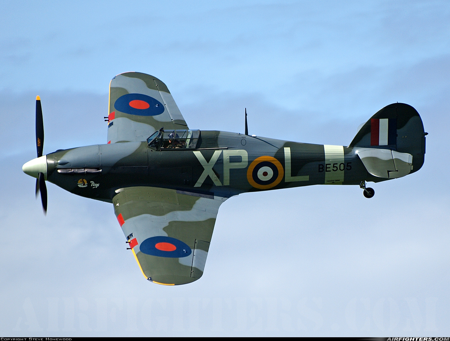 Private Hawker Hurricane IIb G-HHII at Shoreham (ESH / EGKA), UK
