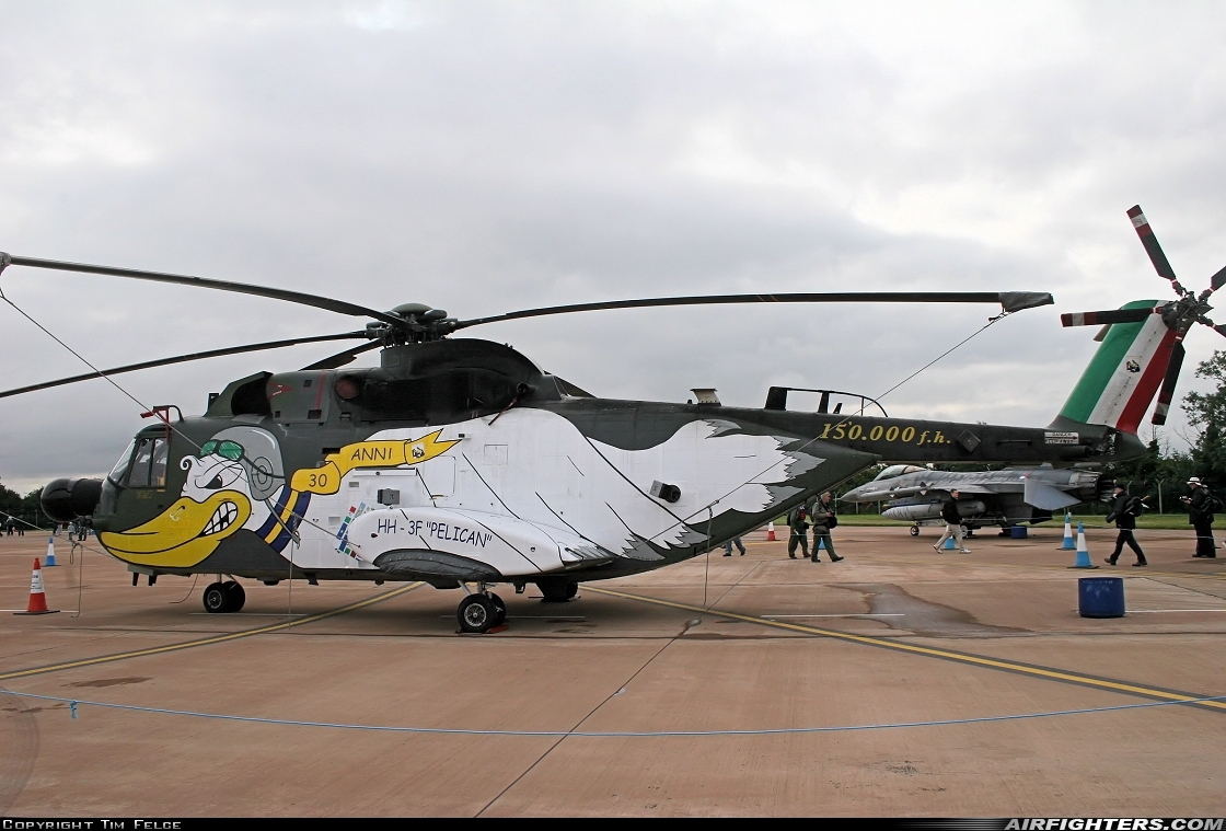 Italy - Air Force Agusta-Sikorsky HH-3F (AS-61R) MM80975 at Fairford (FFD / EGVA), UK