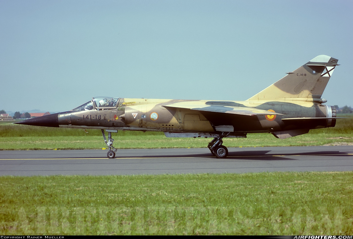 Spain - Air Force Dassault Mirage F1CE C.14-18 at Cambrai - Epinoy (LFQI), France