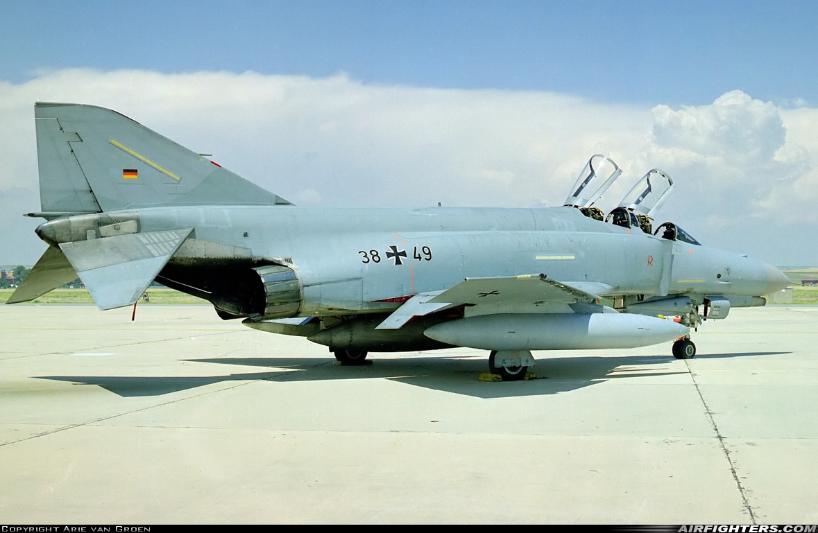 Germany - Air Force McDonnell Douglas F-4F Phantom II 38+49 at Madrid - Torrejon (TOJ / LETO), Spain