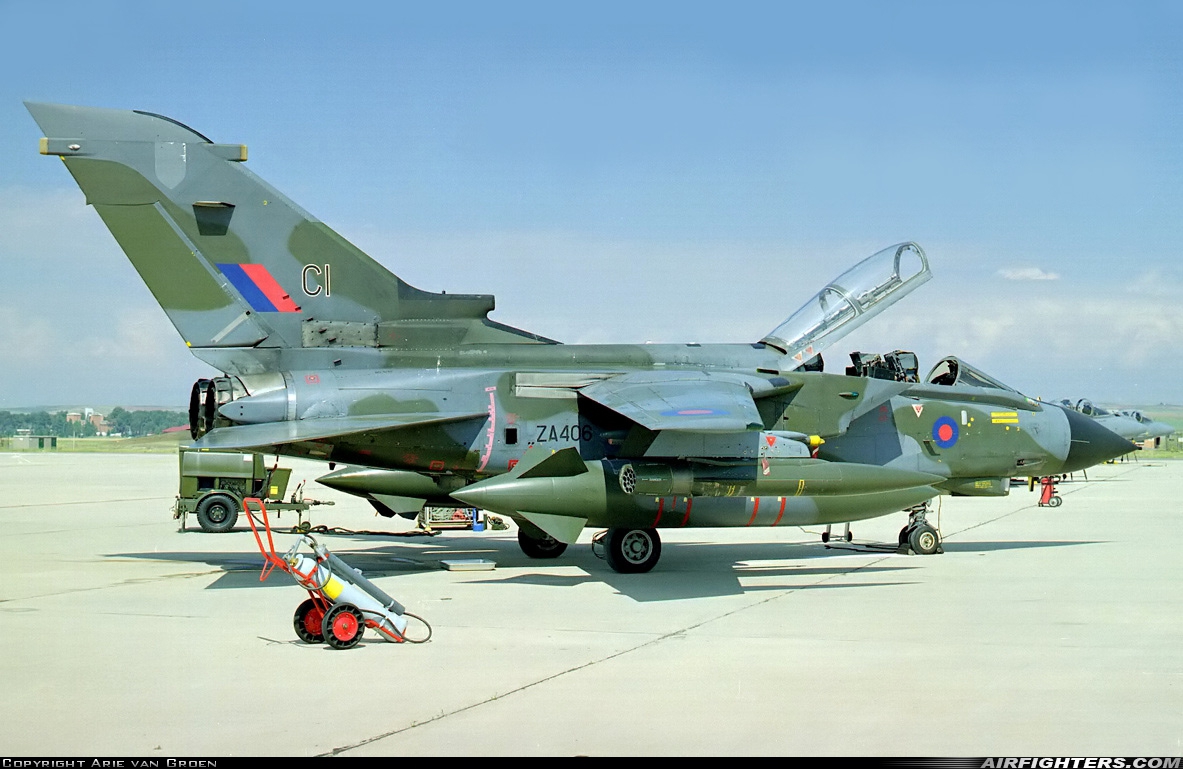 UK - Air Force Panavia Tornado GR1 ZA406 at Madrid - Torrejon (TOJ / LETO), Spain