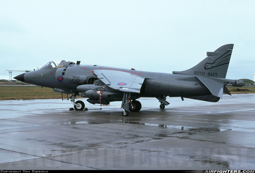 UK - Navy British Aerospace Sea Harrier FRS.1 ZD578 at Lossiemouth (LMO / EGQS), UK