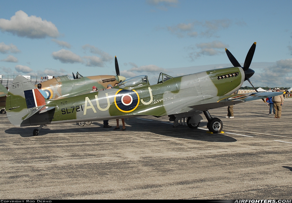 Private - Vintage Wings of Canada Supermarine 361 Spitfire LF.XVIe C-GVZB at Detroit - Willow Run (YIP / KYIP), USA