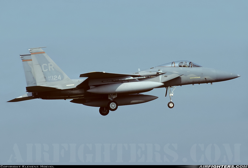 USA - Air Force McDonnell Douglas F-15A Eagle 77-0124 at Wittmundhafen (Wittmund) (ETNT), Germany
