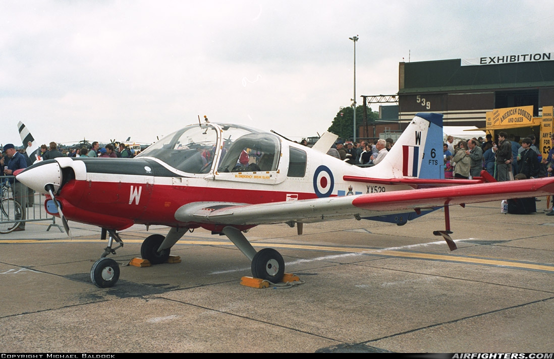 UK - Air Force Scottish Aviation Bulldog T1 XX529 at Mildenhall (MHZ / GXH / EGUN), UK