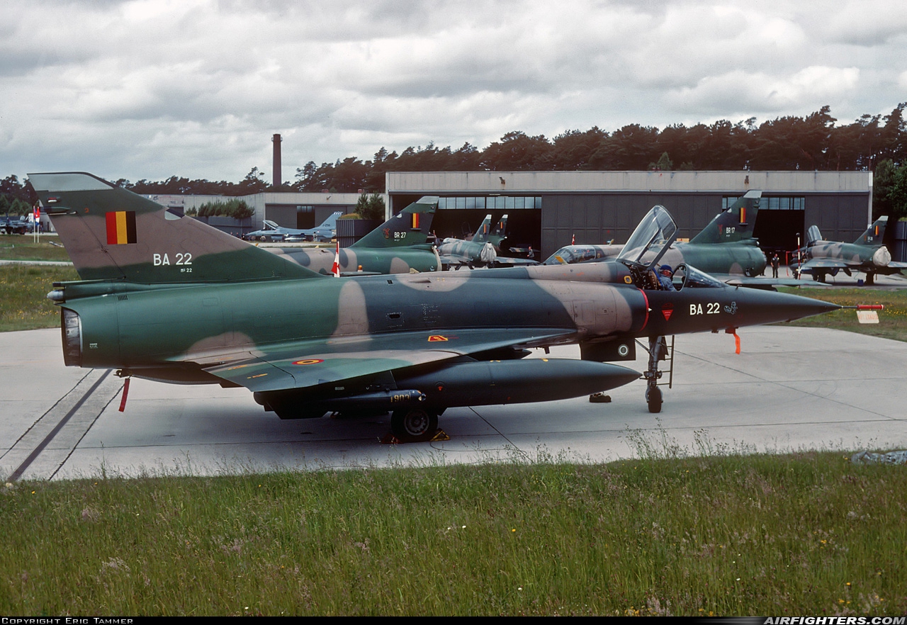 Belgium - Air Force Dassault Mirage 5BA BA22 at Jever (ETNJ), Germany