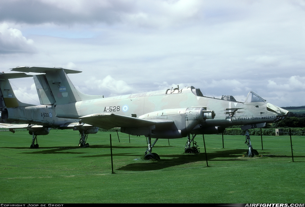 Argentina - Air Force FMA IA-58A Pucara A-528 at Middle Wallop (EGVP), UK