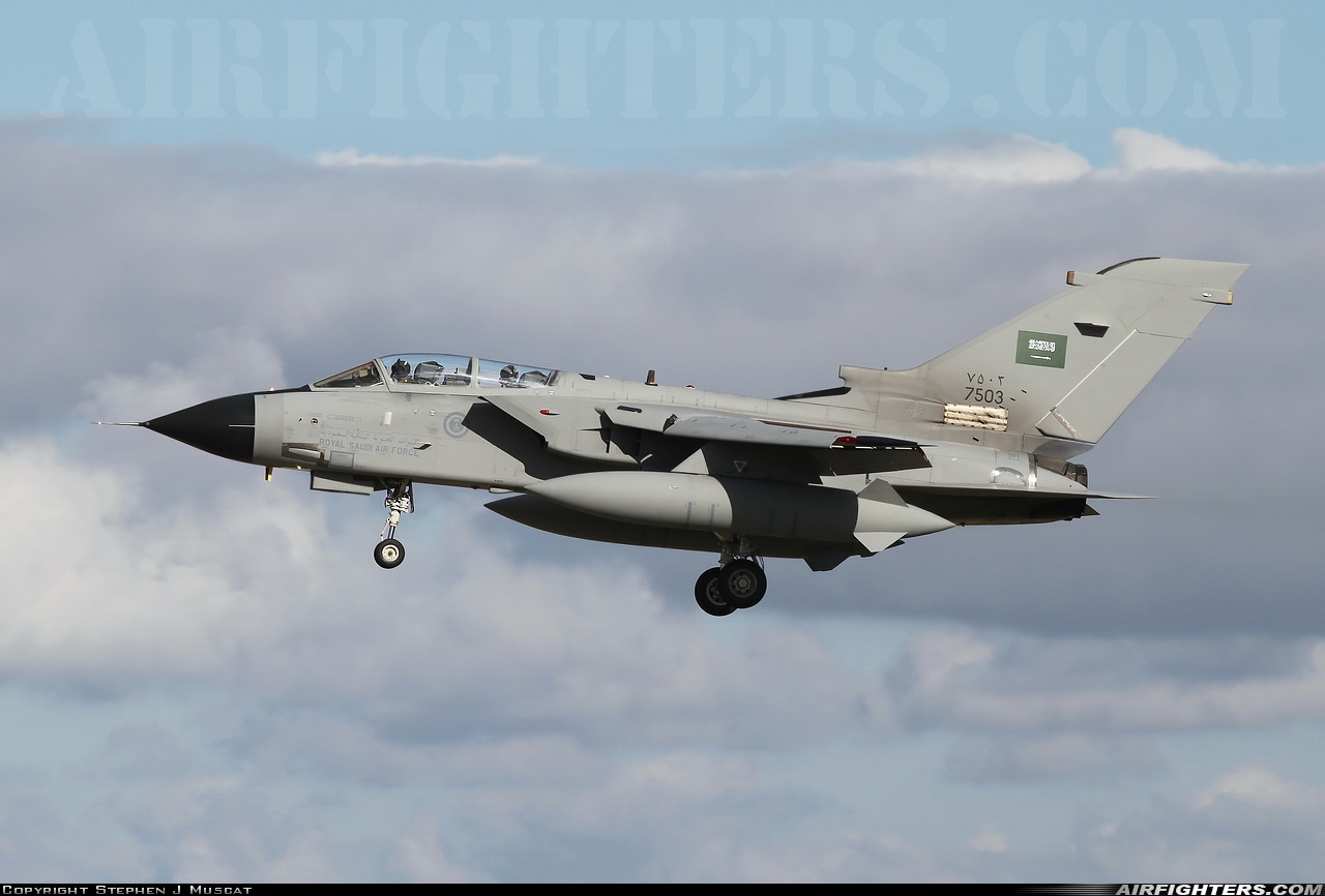 Saudi Arabia - Air Force Panavia Tornado IDS(T) 7503 at Luqa - Malta International (MLA / LMML), Malta